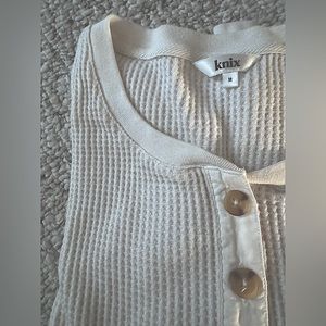 Knix Waffle Henley top